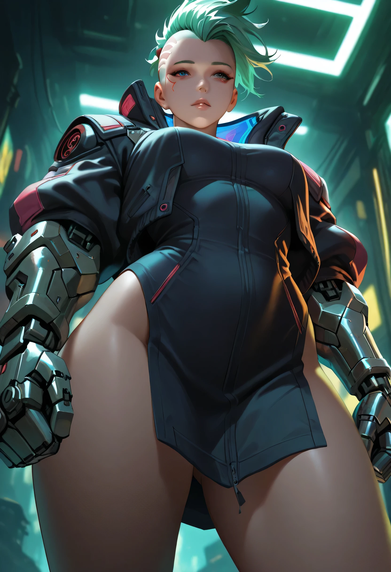 ultra-detailed, Explicit, Beautiful body, Beautiful Nose, Beautiful character design, perfect eyes, perfect face, ultra highres, 4K, beautiful legs, perfect legs, Nice hands, Perfect hand, Masterpiece, Best Quality, Highly detailed, illustration, absurdres, street fighter, doll suit, shadaloo doll, dollsuit, girls, multiple girls, expressionless, blank eyes, looking at viewer, red gloves, emotionless, black latex, corrution, mind control, female combatant, full body, hypnotized, unhappy trance, full body suit, ribbed bodysuit, both arms at side, obey, perfect female body, extremely glossy latex, hypnosis, hypnoLora, empty eyes, Mind control device, poses, submissive_pose, Slave, hat, necktie, stand up straight, standing, standing at attention, hat, necktie, belt, latex, ribbed bodysuit, brown hair, thighhighs, garter belt, Fighting Stance, extending the right arm from the shoulder into the air with a straightened hand, nazi saluting, military, military saluting, salute, thigh boots, Mujina, SSSS.DYNAZENON, grey hair, grey eyes, long hair
