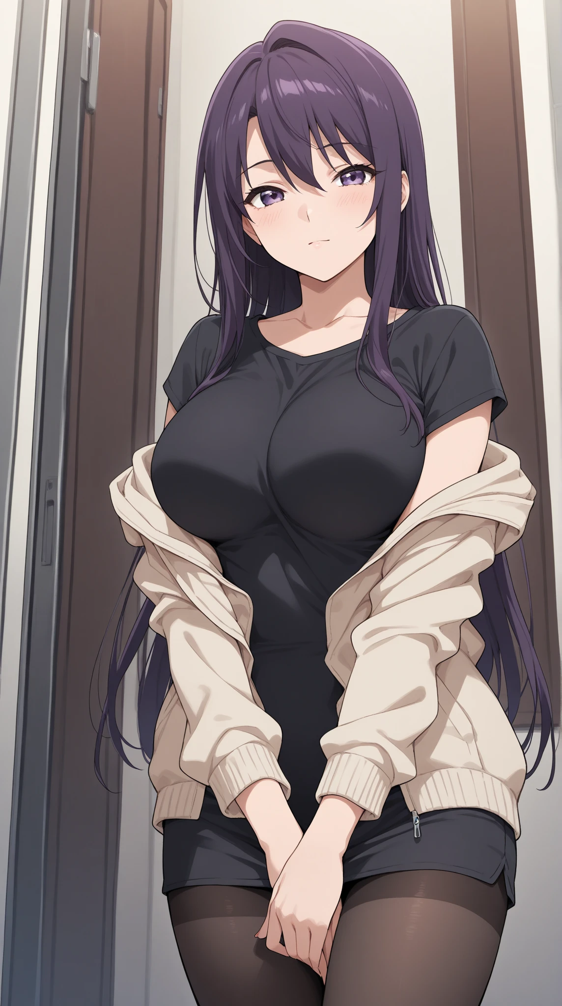 masterpiece, best quality, benkei, turtleneck, cowering pose, terrified<lora:Eyes1 to 0.4 benkei:1>