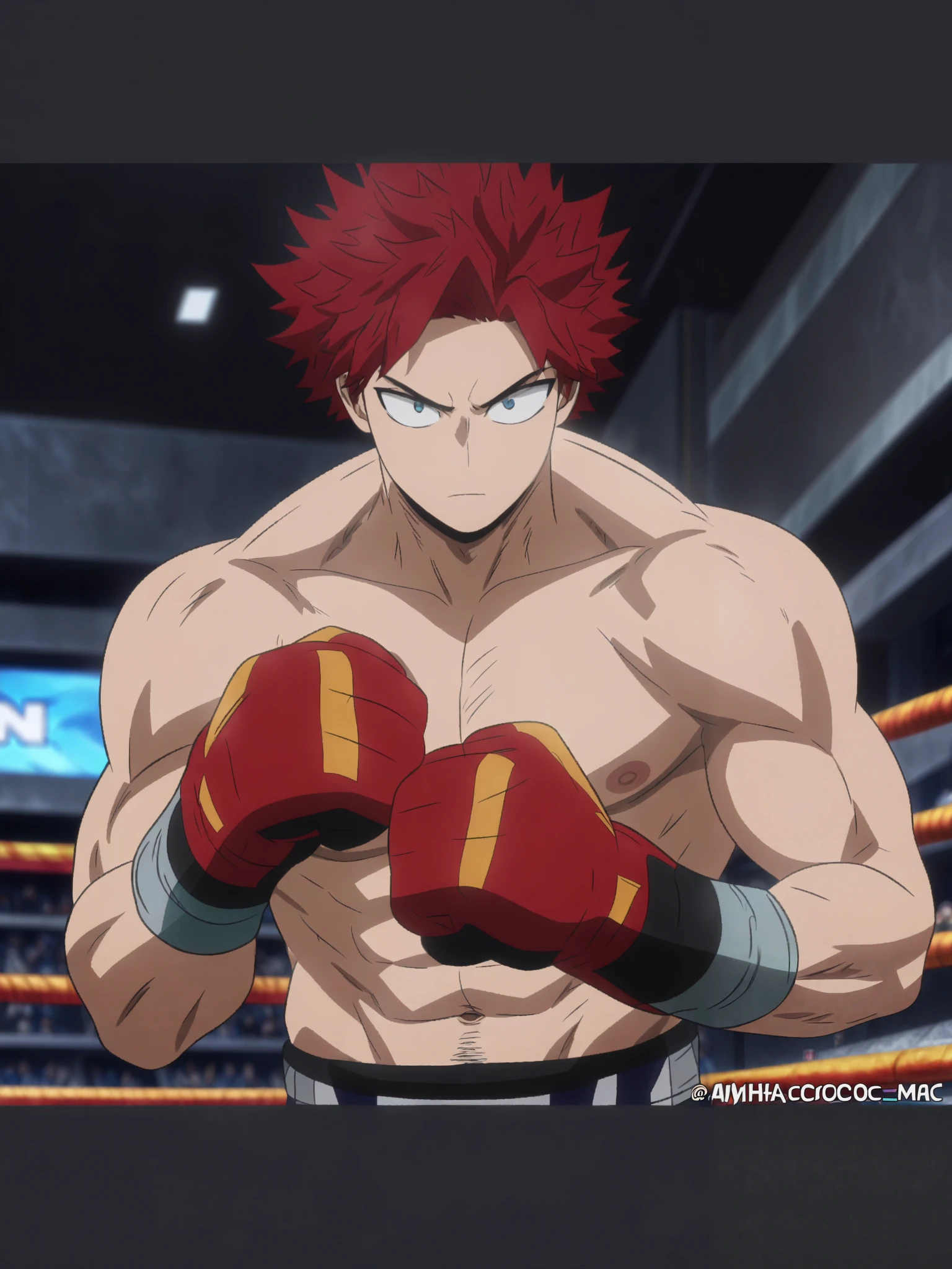 (masterpiece, best quality, anime, anime coloring:1.3, superhigh res, superdetailed). (((MHA OC, turquoise eyes, male, red hair, muscular, buff , profesional wrestler))).

My Hero Academia character, MHA style, anime style, my hero academia, boku no hero academia, animated. Anime, Best Quality, Masterpiece, High Resolution, 4K, perfect body, perfect eyes, perfect eyes, Full Quality, colorfull, Looking at viewer, Anime, Anime Style, High Resolution.