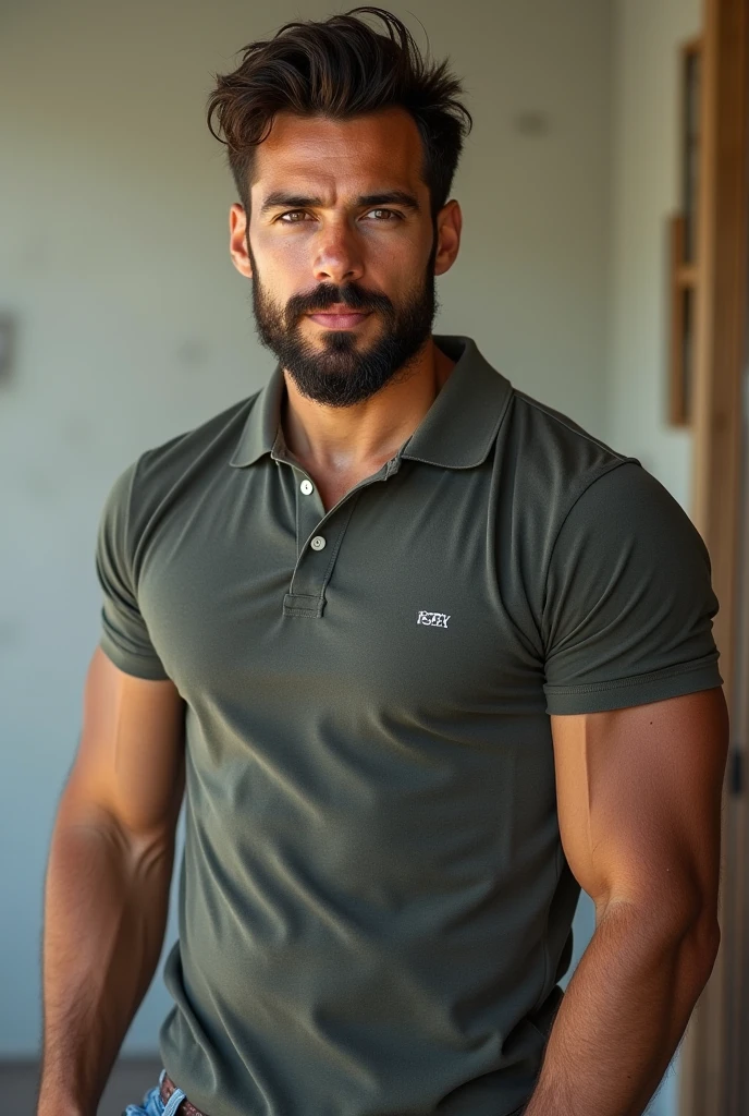 1boy, face focus, muscled, realistic, face beauty, <lora:Julio Rocha:1>, t-shirt