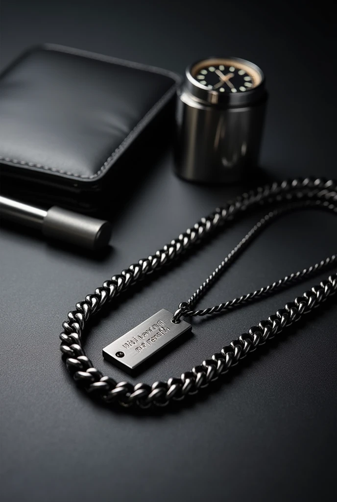 ´Men&#39;s steel link bracelet worn on one hand