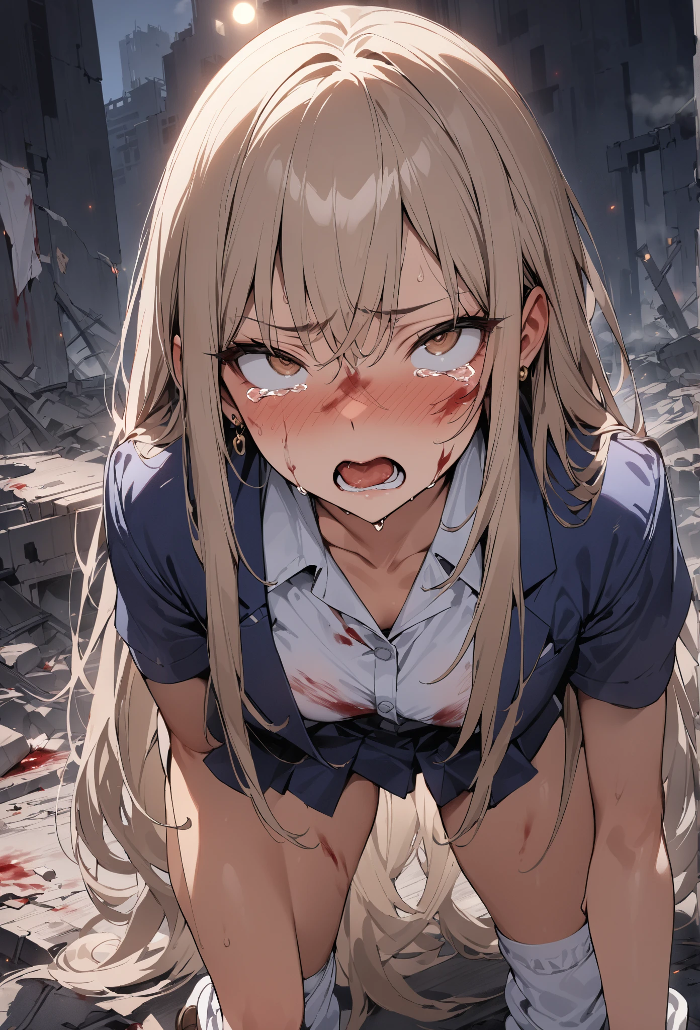 lying、vaginale,Sex、Hardcore、Nipples、Raped by a scary yankee、Deepthroat、Oral sex、Blowjob、Penis insertion、Pussy、Covered in semen、Many large bruises、Girl、Girl、Short、Younger、Lower school year、Baby Face、flat chest、Watery eye、Marks of being beaten、Violence、Scared、At elementary schools, parks, homes, etc.、Bandage、Fashionable clothes、Dynamic Angle、masterpiece、best quality、ultra-detail、scar、My hair is messy、scream and ask for help、Your clothes are torn、Butt、sit