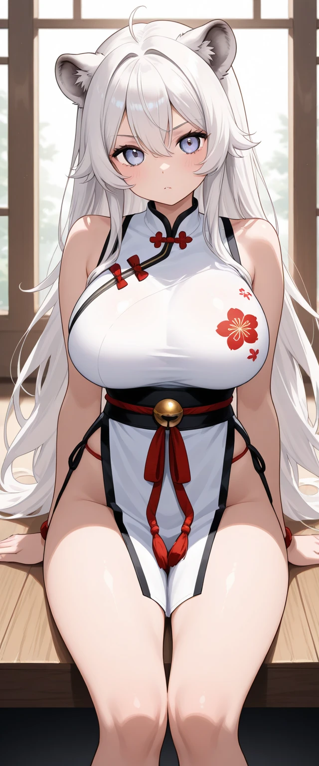 number art、Pure white skin,Barefoot,Holy,Yuruchara style、Large breasts,Off-the-shoulder attire,nabel,Big breasts Thin waist,cleavage,Raised sexy,Be red in the face