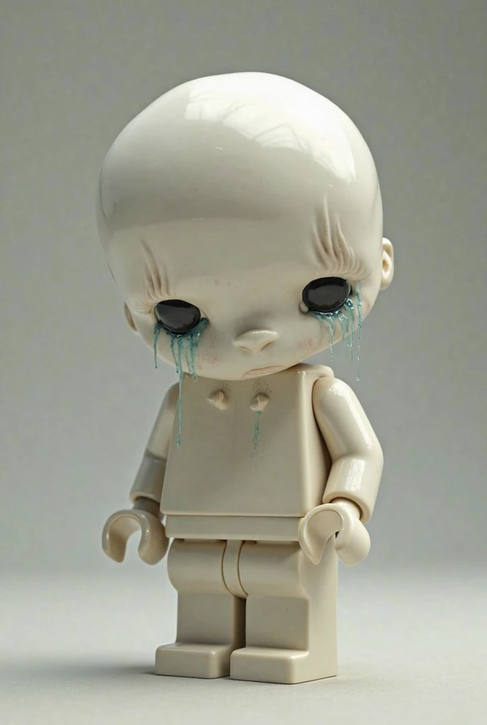 Herlen Mayer flask with tears that says tears in the style of the crybaby album by Melanie Martinez 2d animated