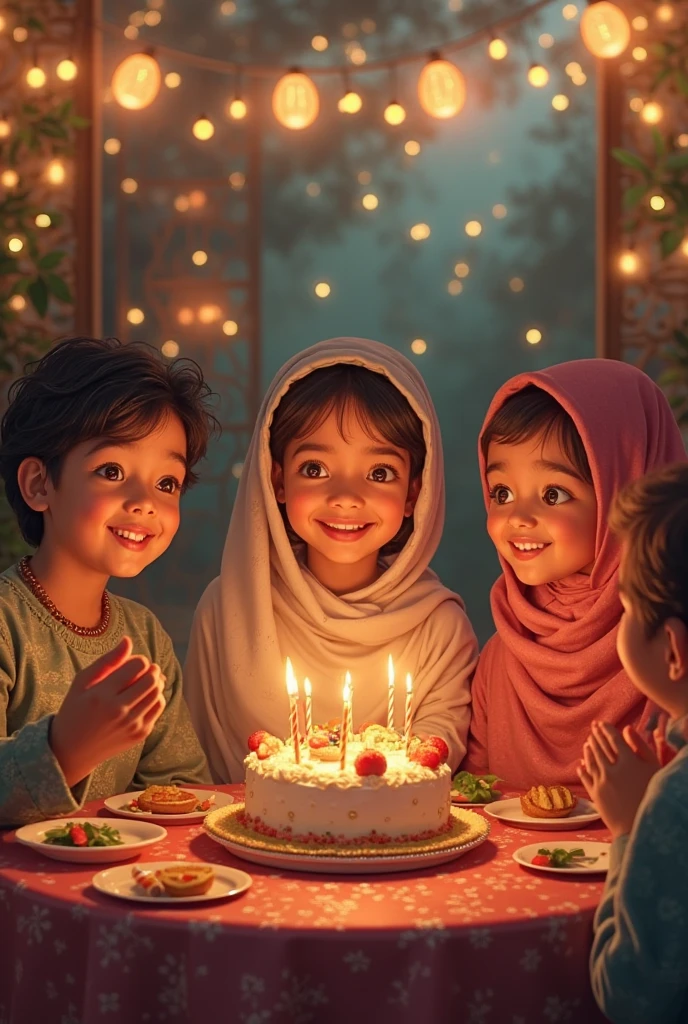 Happy birthday muslim lady