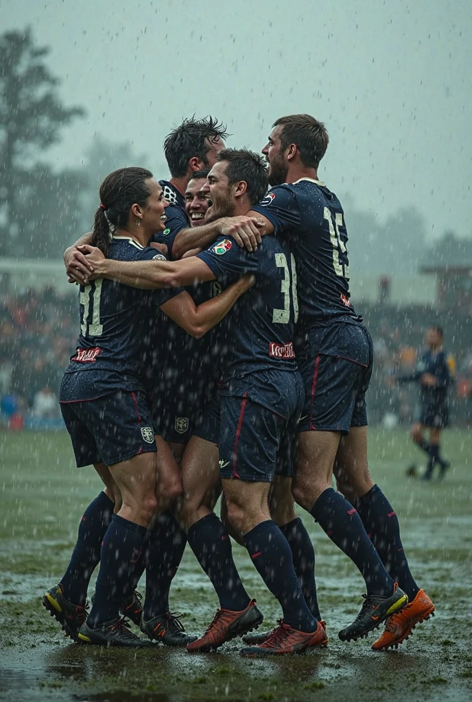 soaked twenty year old men wearing wet football jerseys with soaked hair wearing soaked uniforms. several men in soaked jereseys pour buckets of water over them. Wet shirts. Wetlook. Sensual. Kissing. Homosexual. Wet clothes. Wetlook.
