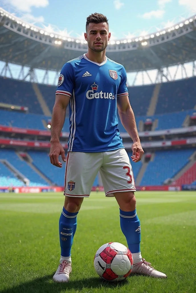 Joe McGrail in soccer kit