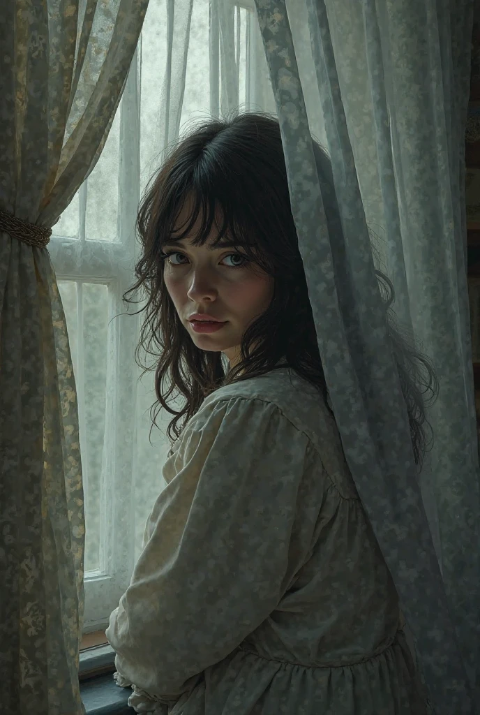 a person with tiredness on left side of thumbnail leaving blank area on left side