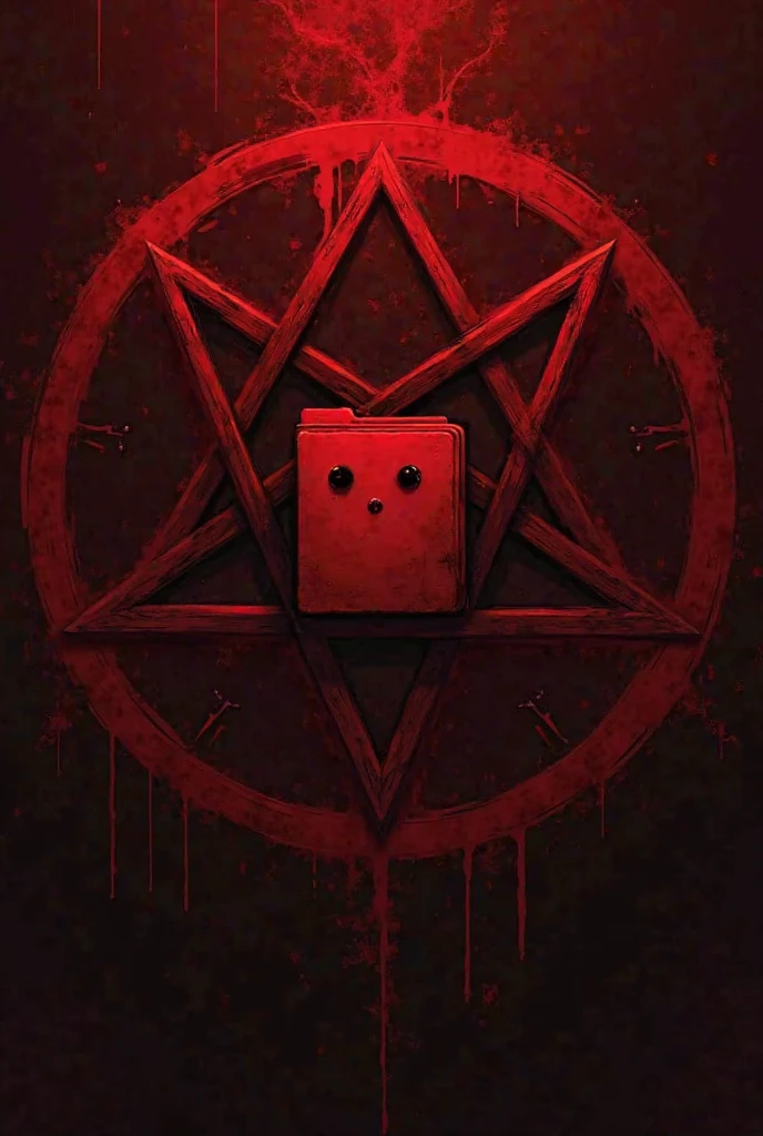 a teddy bear draw a satanic symbol on the floor with Jam opening a portal to hell, ultra-detailed cartoon masterpiece