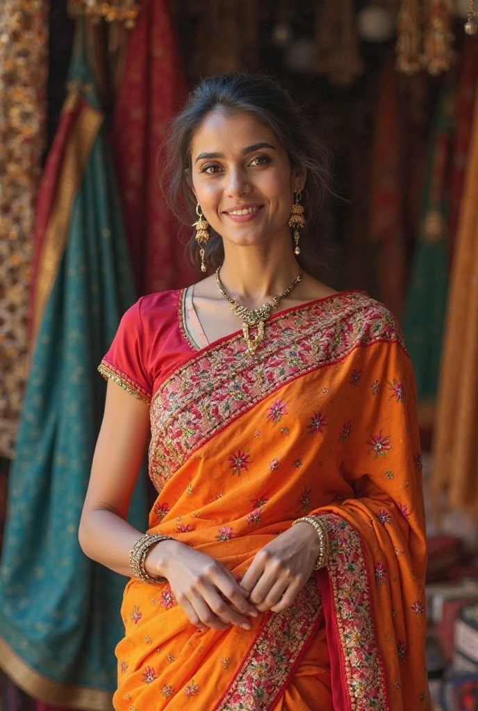 Indian girl saree full image 19yers