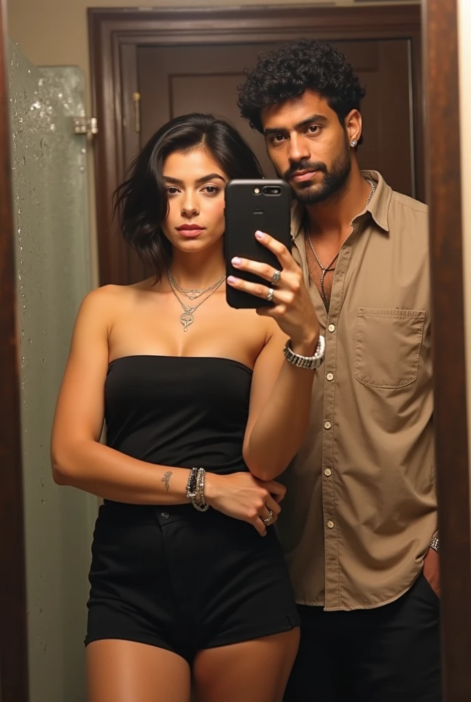 Realistic 8k graphics design handsome couple