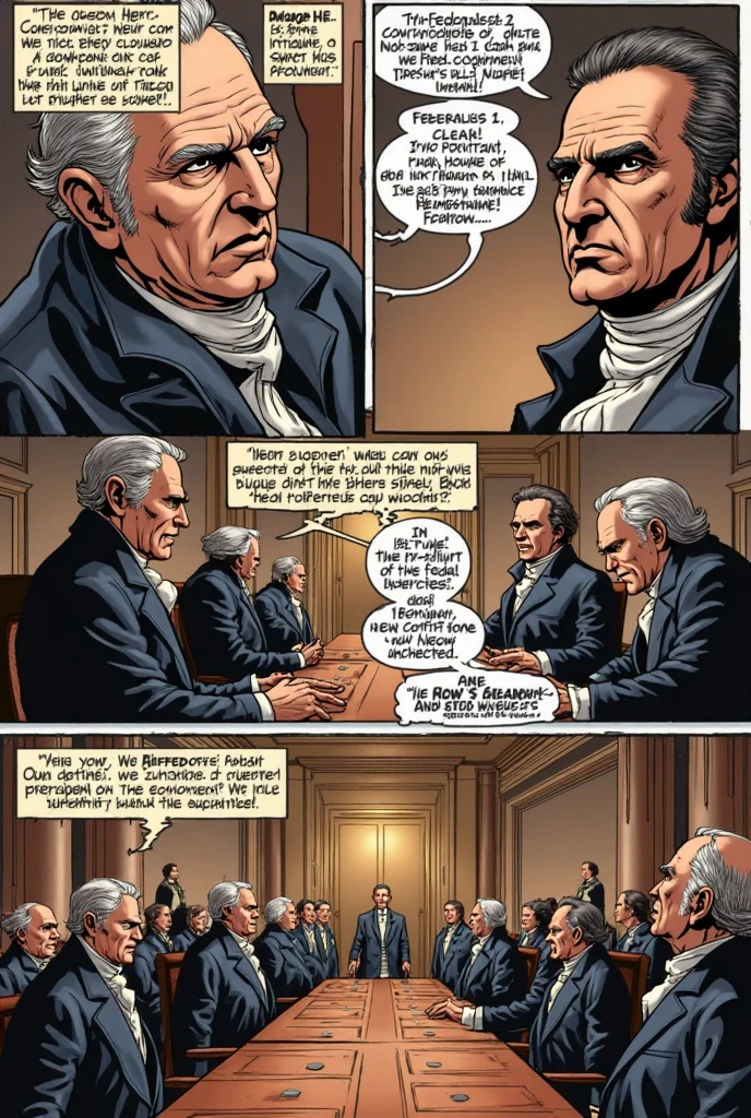 An image of Waterford leading a group of men in a discussion in a conference room.,The Handmaid's Tale,Fred Waterford, a character from “The Handmaid’s Tale,” presents a commanding figure with a stern, composed demeanor, often seen in the authoritative, formal attire befitting his high-ranking position in the dystopian regime of Gilead. His neat appearance, with a clean-shaven face and well-groomed hair, masks the cruelty and manipulation he is capable of as one of the architects of the oppressive society.