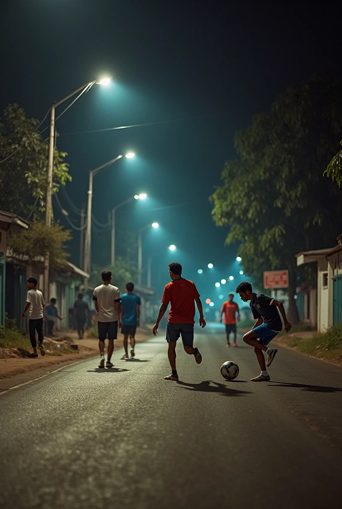brazilians kids playing soccer in the street, high detail, cinematic lighting, UHD, textured skin, super detail, high details, 4K, 1080P, highres