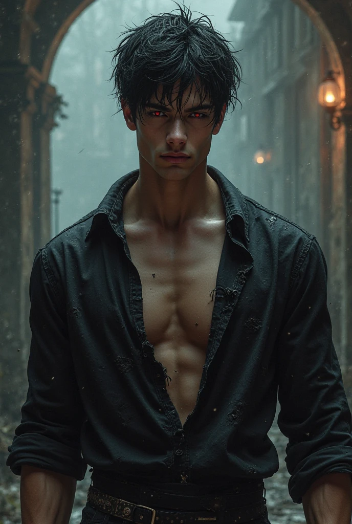 (8K, RAW photo, Highest quality), (full-body shot:1.4), blue eyes, 1, white pale skin, (black messy hair:1.6), (angry:1.4), (ghost:1.3), (TRANSPARENT BODY:1.4), (pale skin:1.7), night, (((horror.1.5))), Realistic, handsome man,frontage, Intricate details, Extremely detailed eyes and eyelashes, Muscular male, Manly, masculine, Soft lighting, Cinematic lighting, Portrait, Exposing the pectoral muscles, male model, muscular, ripped, defined body, Digital SLR, hyper qualit, Fujifilm XT3, Crystal clear, 8K UHD, High detail, Ultra photo realsisim, haar, ((Realistic skin), ((pores)), ((high detail skin)), volumettic light, groin, far, complex 3D visualization, high detail, 1 handsome young man (nsfw) looking at the viewer (Pureerosface_V 1:0.6), pure, genuine human skin , (bare chest), muscles, vivid details, hyperrealistic, beautiful background, octane rendering, best quality, masterpiece, extremely detailed, computer graphics, unity, wallpapers (realistic, photorealistic: 1.37), stunning, fine details, masterpiece, best quality, official art, extremely detailed CG unity 8k wallpapers, (((Full Body))), ((Correct body structure)), (((Correct dissection))), (((Depth of field:1.5))), (((blue color correct:1.4))), (((low saturation color correct:1.5)))