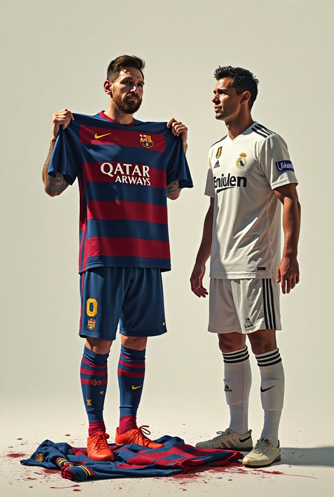 I want a photo for my company's Instagram profile picture, Com o nome Expert Efootball, in a professional manner and that gives public confidence, I also want Cristiano Ronaldo and Messi to appear in the fact, in a way more similar to reality
