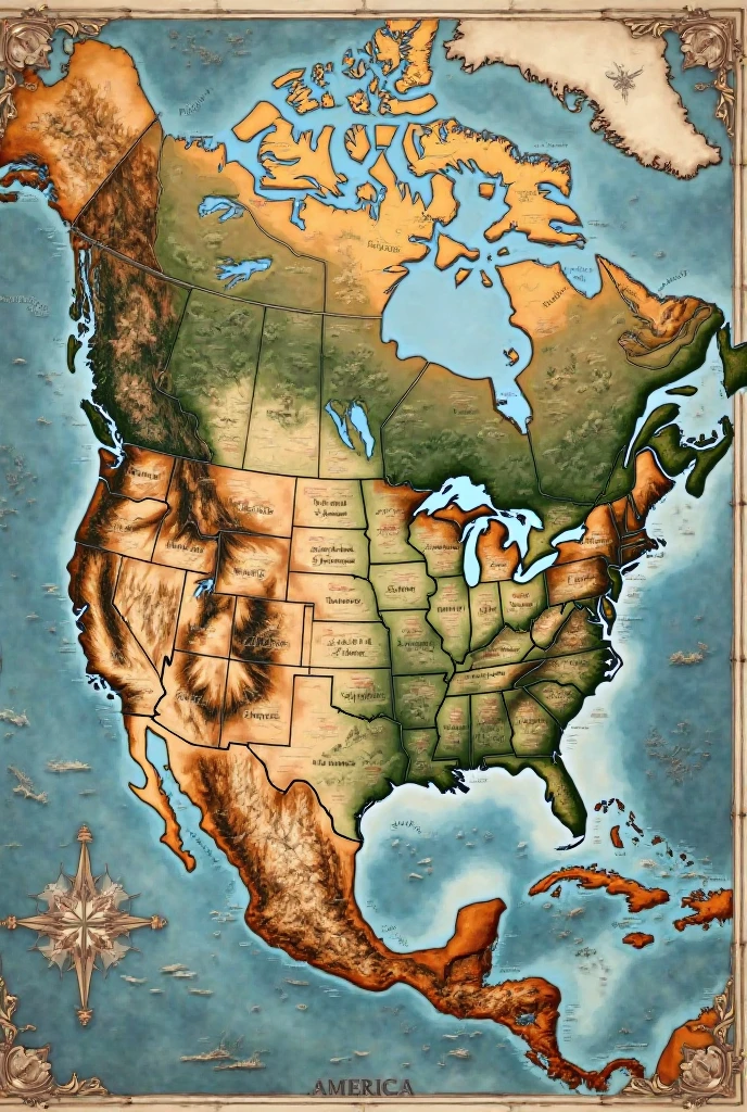 draw the map of america
