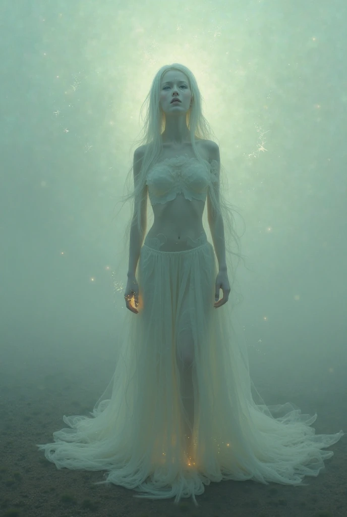 a close up of a person in a dress standing in water, still from a music video, still from a fantasy movie, floating robes, a still of an ethereal, clothes floating, screenshot from a movie, still from the film, still frame from a movie, still from a live action movie, still from film, youtube video screenshot, video still, surreal black and yellow