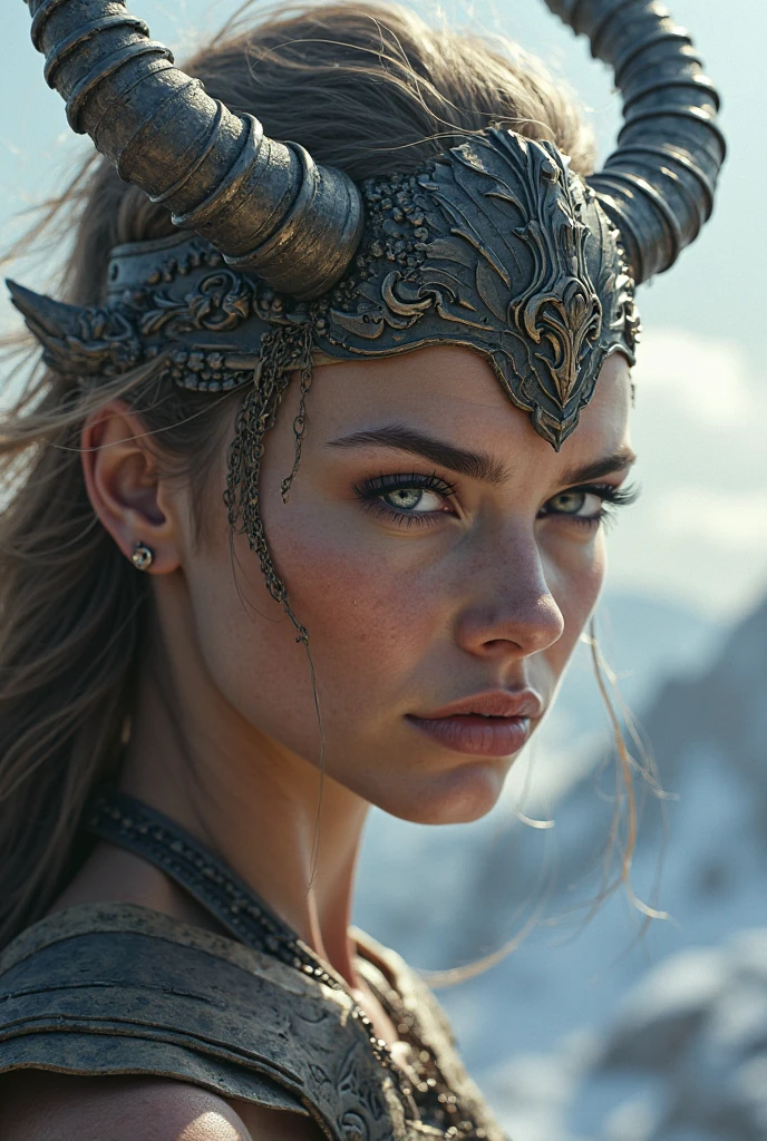 A stunning intricate full color portrait of (35 years old sks woman:1) as (viking warrior woman), (barbarian),  epic character composition, by ilya kuvshinov, alessio albi, nina masic, sharp focus, natural lighting, subsurface scattering, f2, 35mm, film grain, <lora:locon_jenniferlawrence_v1_from_v1_64_32:1.3>