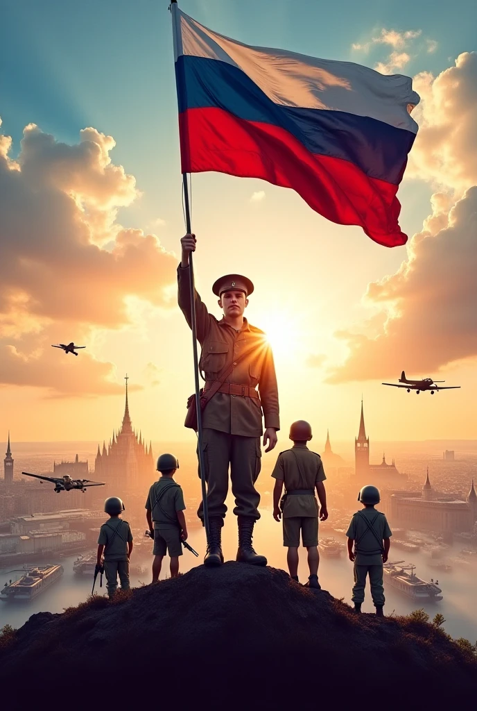 A poster for the 80th anniversary of the liberation of Belarus and its victory