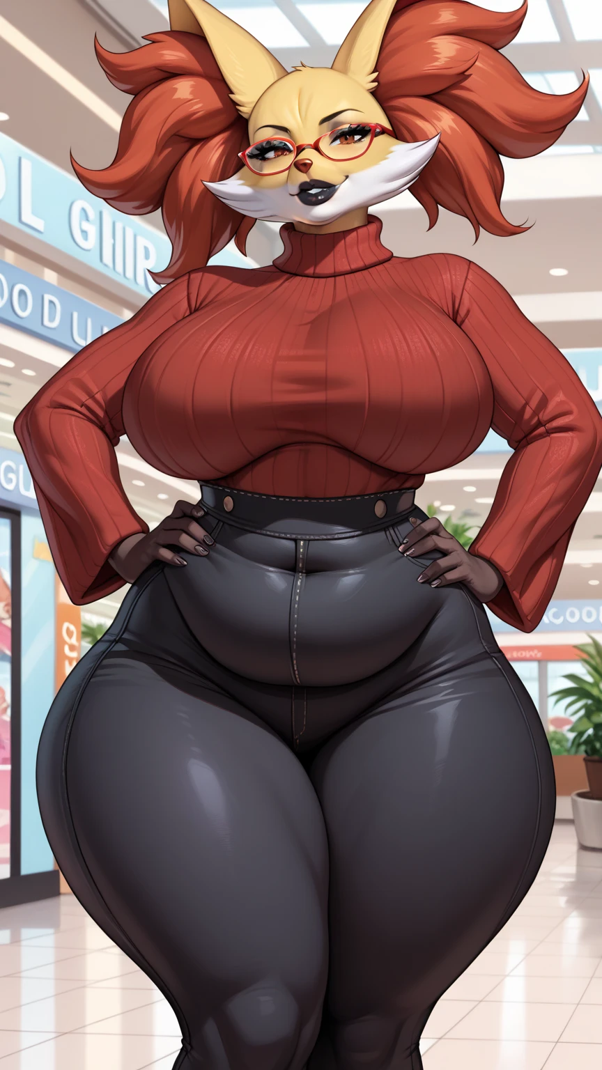 Regular woman wearing a pink shirt and purple pants and holding a pink drink, Digital display inspired by Esaias Bourse, Instagram, Renaissance, thick, thicc, Nicki Minaj is curvy, Volume addition, Volume addition woman, skinny waist and thick hips, beautiful thick female, graceful, thick thigs, thick thighs, thick body, Tight outfit
