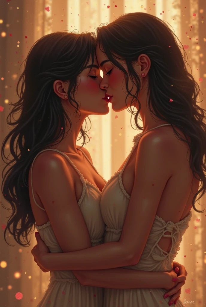 Beso lesbian entre madison beer y Scarlett