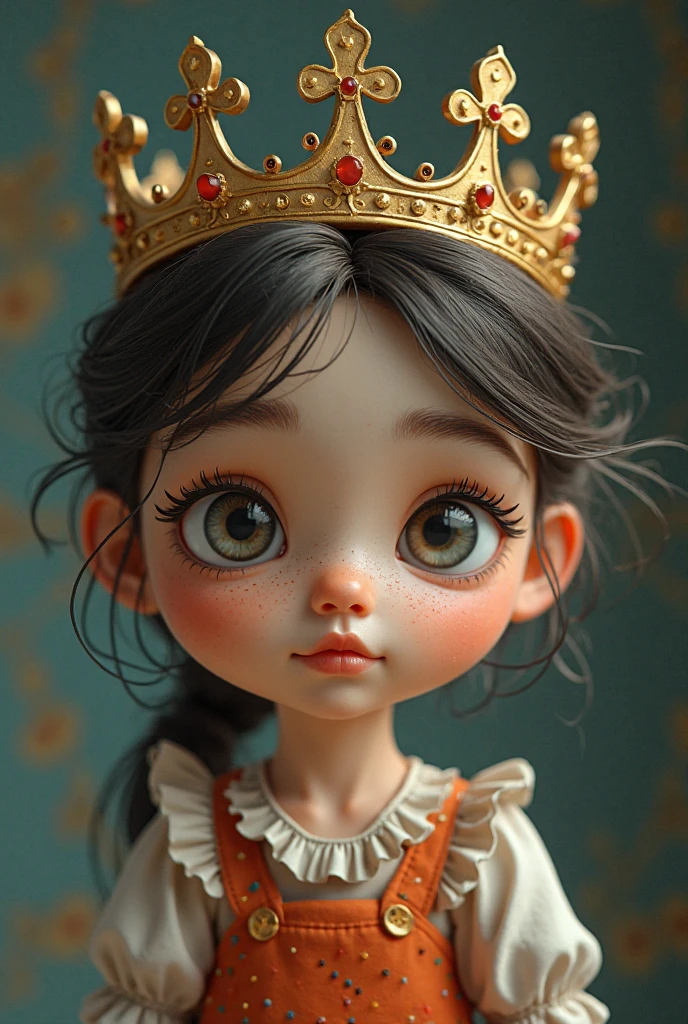A beautiful toddler girl, the Queen of Hearts, lying in her ornate cradle in her room, (beautiful detailed eyes,beautiful detailed lips,extremely detailed eyes and face,longeyelashes), (best quality,4k,8k,highres,masterpiece:1.2),ultra-detailed,(realistic,photorealistic,photo-realistic:1.37),intricate baroque style interior, dramatic chiaroscuro lighting, vivid colors, ornate crown, lace, satin, porcelain, fantasy, digital art