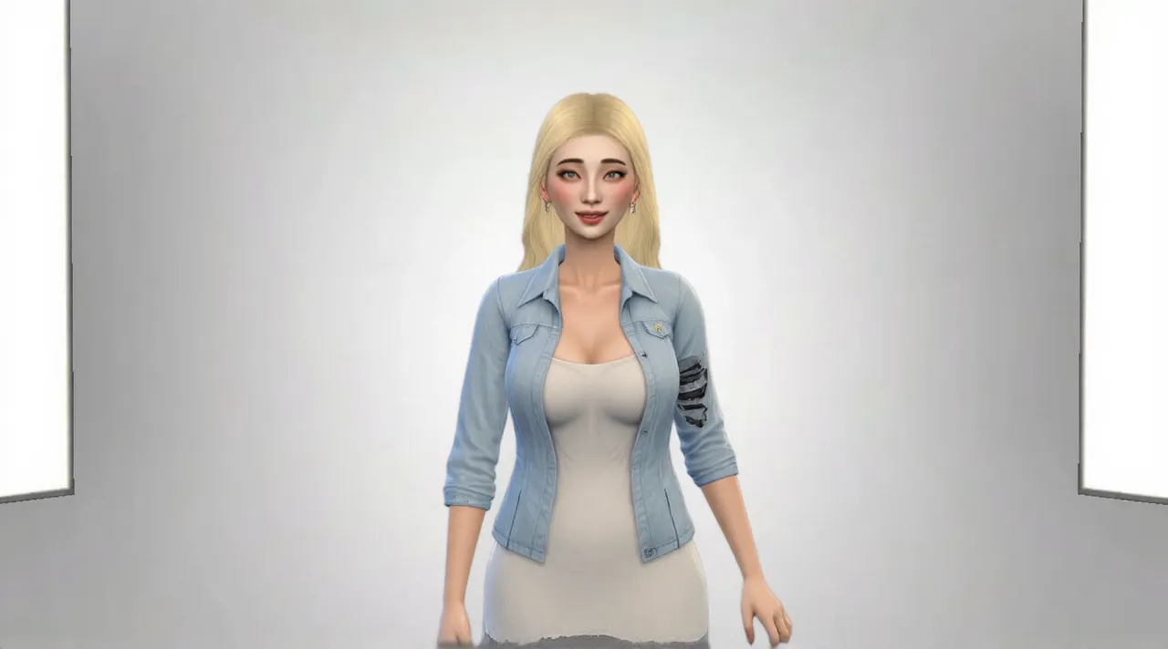 the sims,
curvy ppbrc woman , dirty blonde hair, large breasts, fair skin,
closed mouth smile. Dancing
Punk clothing wearing shirt and skirt, headphones.
8k uhd, dslr, bright lighting, high quality, high detail, film grain, Fujifilm XT3