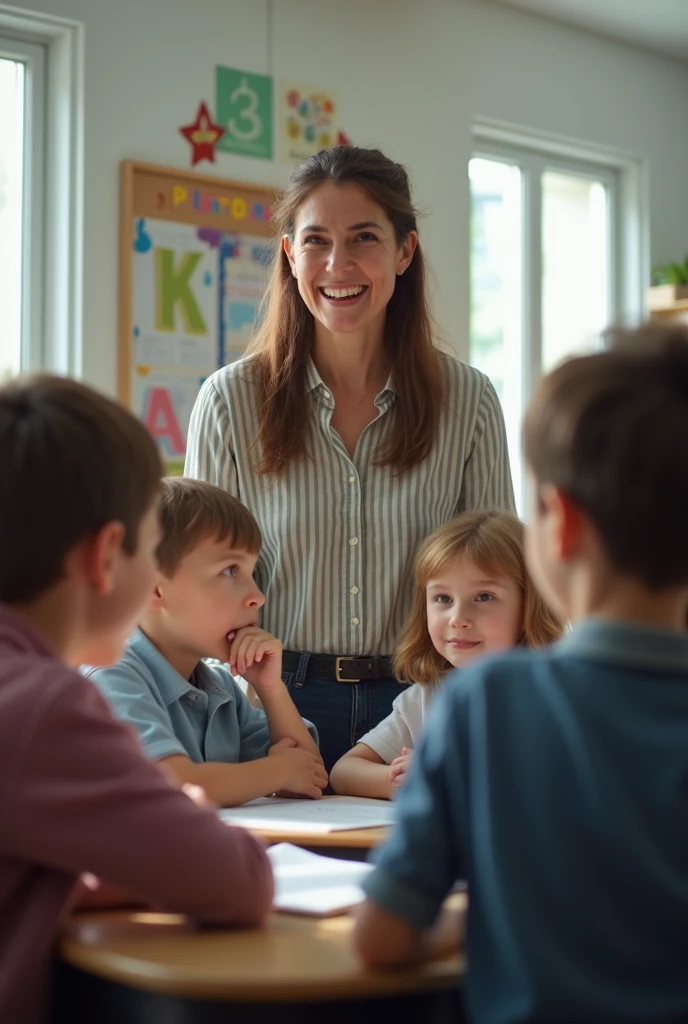 generates an image of a teacher yelling at a child