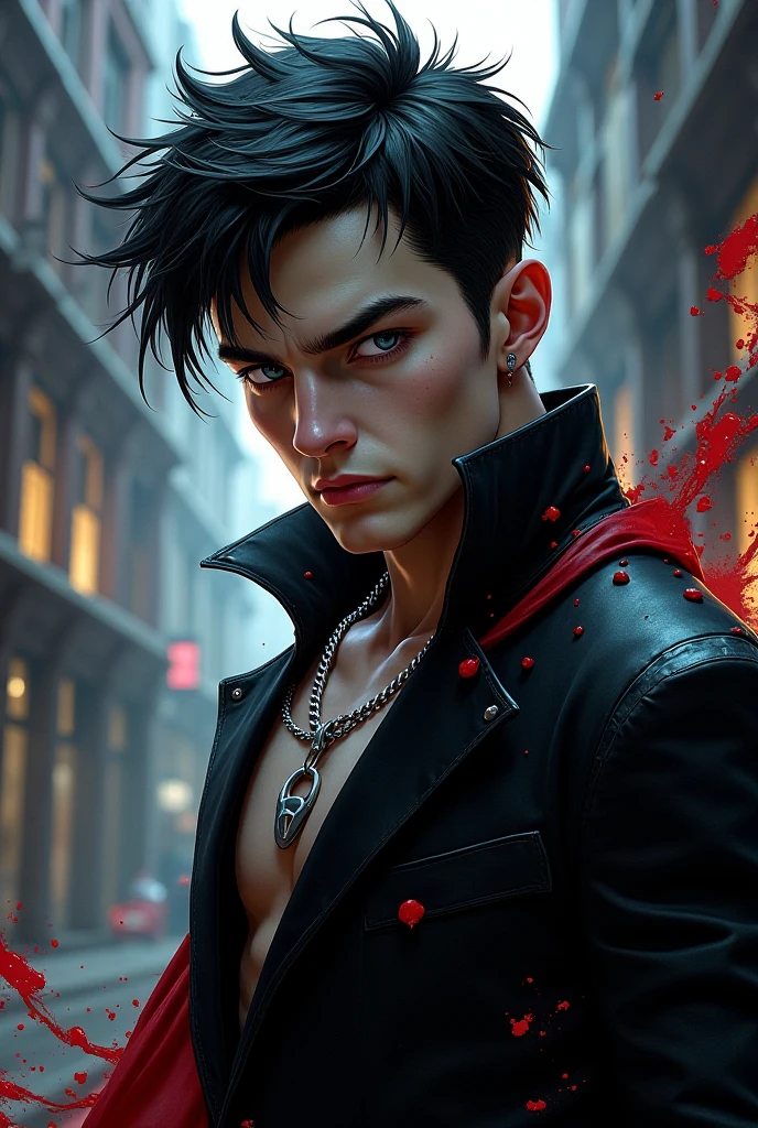 1boy,red background,absurdres,masterpiece,highres,intricately detailed,a Sigma male,sexy,muscular,strutting outdoors,gorgeous eyes,detailed face,pouring rain,outdoors,global illumination,subsurface scattering, drinking cigarette