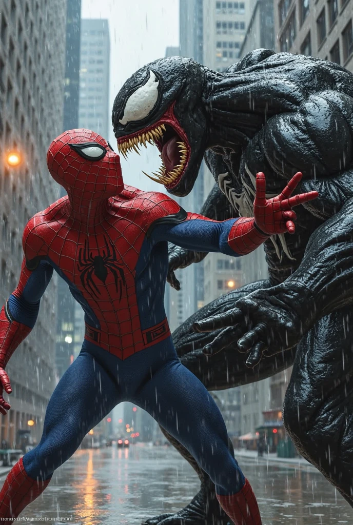 The amazing spider-man 3 andrew garfield qui ouvre la bouche de venom