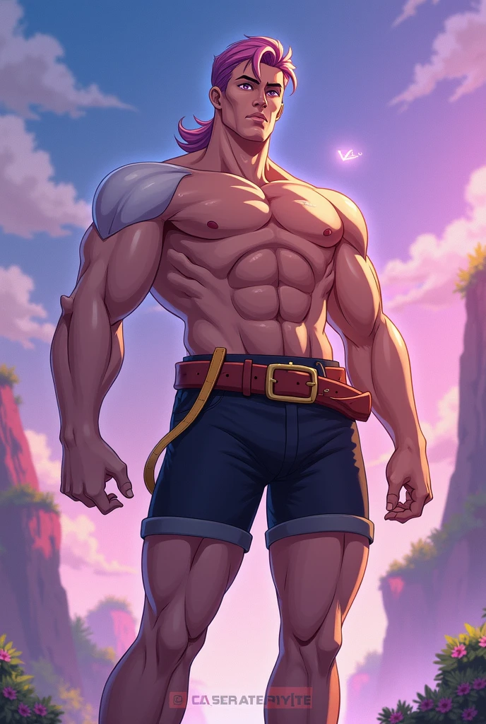 ((masterpiece)),((bestquality)),((gay couple))8k, rainbow hair,high detailed,ultra-detailed, smirk, long hair,8-pack abs, erotic, huge bulge,,Stylish Pose, real skin texture, cinematic lighting, extremely masculine muscular men,size difference, macrophilia, giant, outdoors, 
Gay handsome muscular couple, one man 4x bigger than the other, ripped clothes, the style of Scarlet blue lightning rainbow