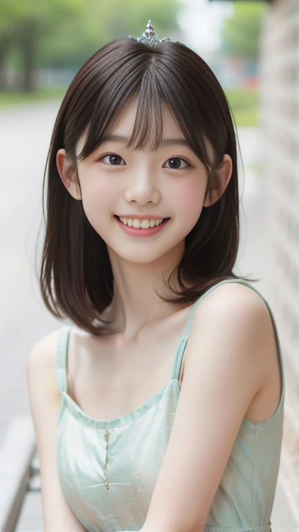((sfw: 1.4)), ((sfw, arms behind back, earrings, hairpin, choker, extra short hair, sidelocks-hair, smile, 1 girl)), ultra high resolution, (real: 1.4), RAW photo, highest quality, (photorealistic), focus ,Soft light,((15 years old)),((Japanese)),(((Young face))),(Surface),(Depth of field),Masterpiece,(Photoreal),Woman,Bangs,( (1 girl)