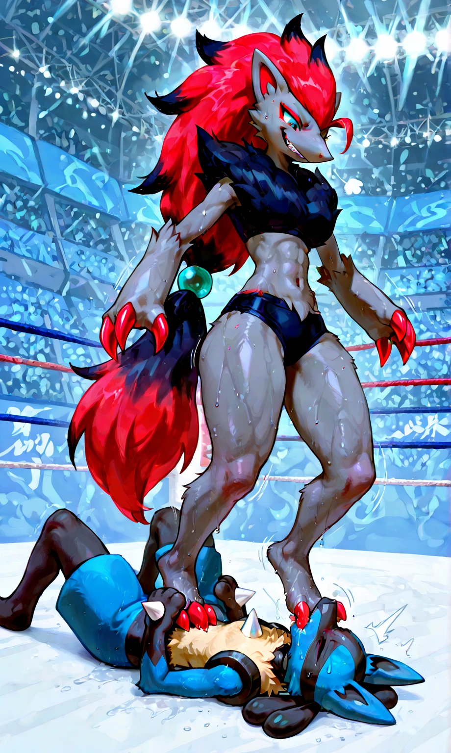 Twintail, red haired, 1girl, grey eyes, well toned, well built, muscled, toned muscles,, Meisterwerk, (realistisch), high-res, hochdetailliert, kompliziert, Sommersprossen, detailliertes Gesicht, from behind, looking at viewer, showing ass, smile, unfiltered femininity, naked ass, nude ass, naked pubes, looking back, pesky smile, dripping pussy, (bend over:1.4)