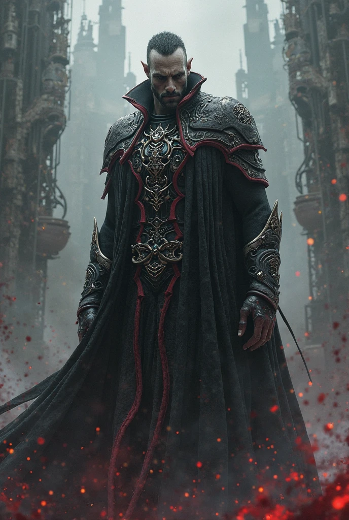 (Extremely detailed 8k wallpaper),a medium shot photo of a fearful necromancer, Intricate, High detail, Dramatic