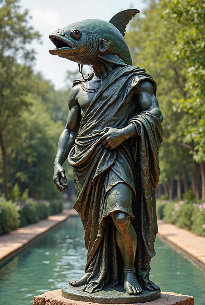 a statue putint a dugger in another statue back, murder, revenge, anger.