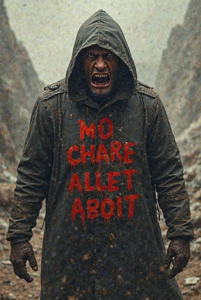 Zombie with clothes with Stefany written on them 