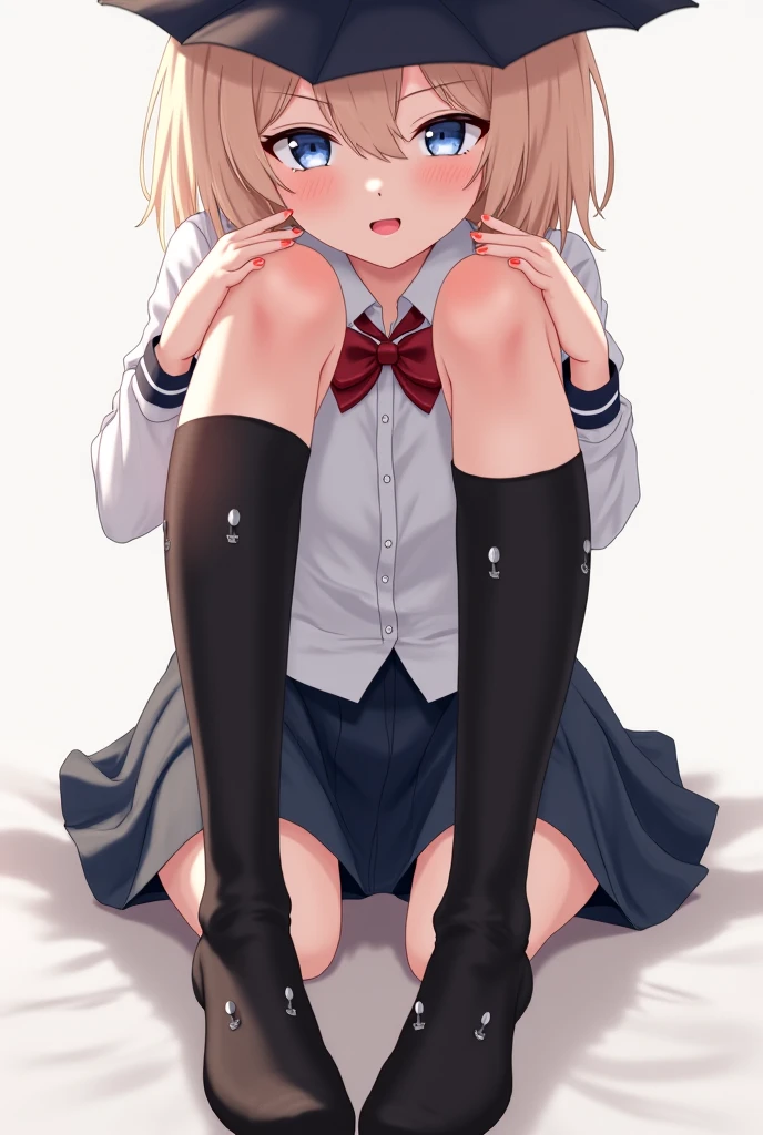 ((with one girl、One Boy)), ((cowboy shot)),
((the girl is spreading her legs open wide with knees bent)),