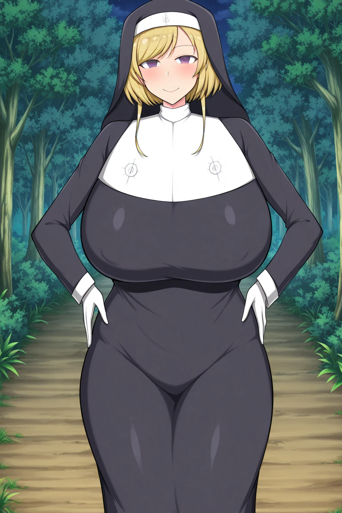 (1girl:1.5), masterpiece, best quality, best detail, best proportion, best anatomy, best face, blush, best shaped breasts, very large breasts, ((wearing nun's costume):1.4), 14 year old japanese lowteen, ((half body shot):0.9), nsfw, in a confession room(background), shame, blush, topless:1.3, nipples:1.2, cum in pussy, very wet, spread her legs wide,
