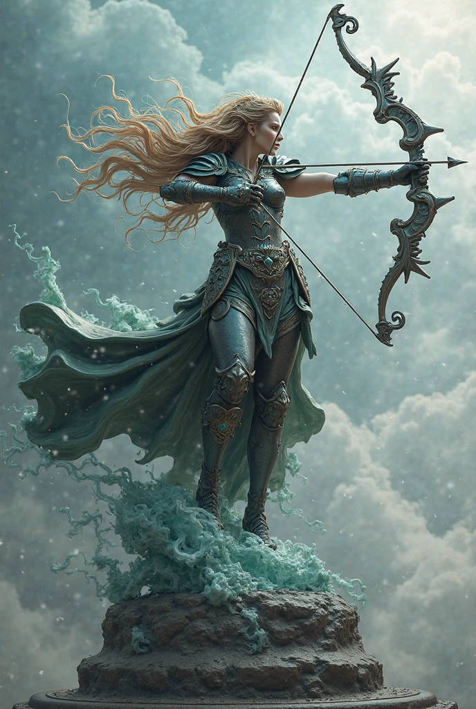 (The best quality,A high resolution,Ultra - detailed,actual) ,(Ruined dungeon ruins background:1.4 ), Epic Fantasy Art Style HD, 4K fantasy art, epic fantasy digital art style, epic fantasy art style, Fantasy Woman, epic fantasy art portrait, Epic fantasy style, hyperrealistic fantasy art, hd fantasy art, Epic fantasy character art, epic fantasy art, in style of dark fantasy art, epic fantasy digital art,( perfect anatomy :1.4), (dynamic pose,dynamic angle,collect fingers and hand) ,cute face,elf archer