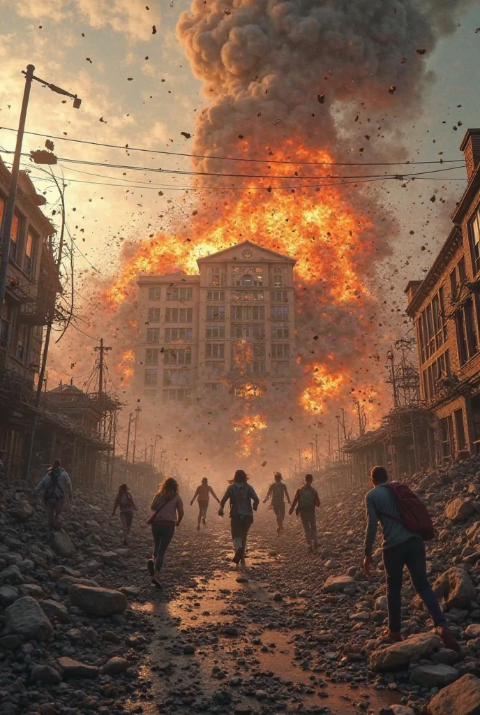 (A horde of undead, rotten, zombied, superheroes) rise from the ground and shamble towards Superman who is praying on a moonlit night, ruins of Tokyo