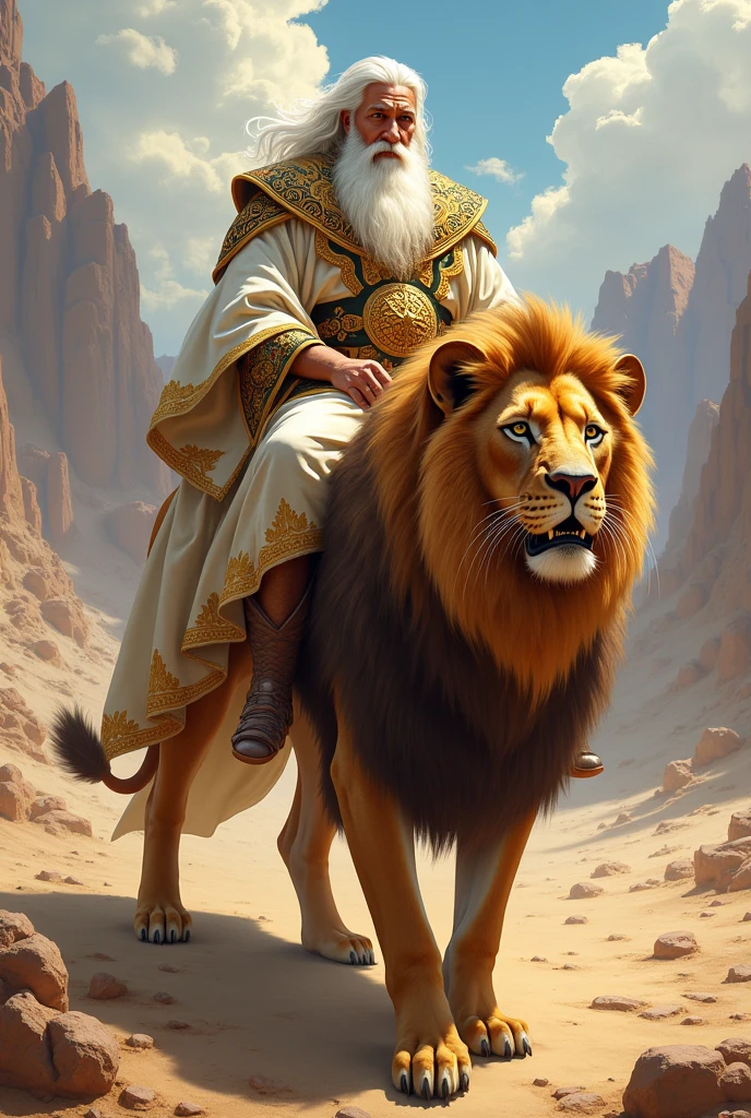 Hazart abbas with ride on the lion