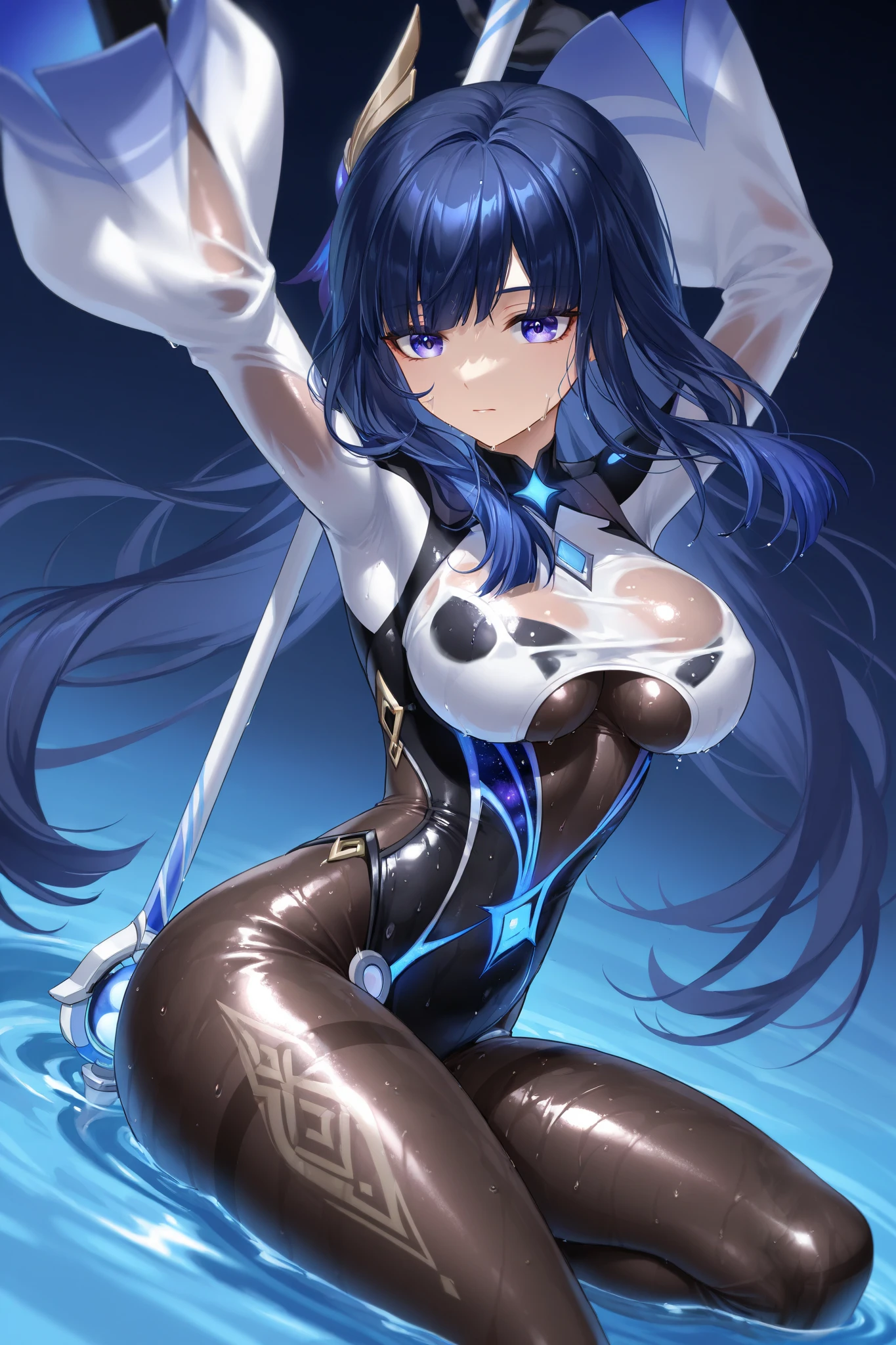 a close up of a person with blue hair and a white shirt, anime girl named lucy, rei hiroe, fubuki, rogue anime girl ayanami rei, as an anime character, close up iwakura lain, anime girl with teal hair, koyoharu gotouge, yuyushiki, female anime character, anime visual of a cute girl, glasses