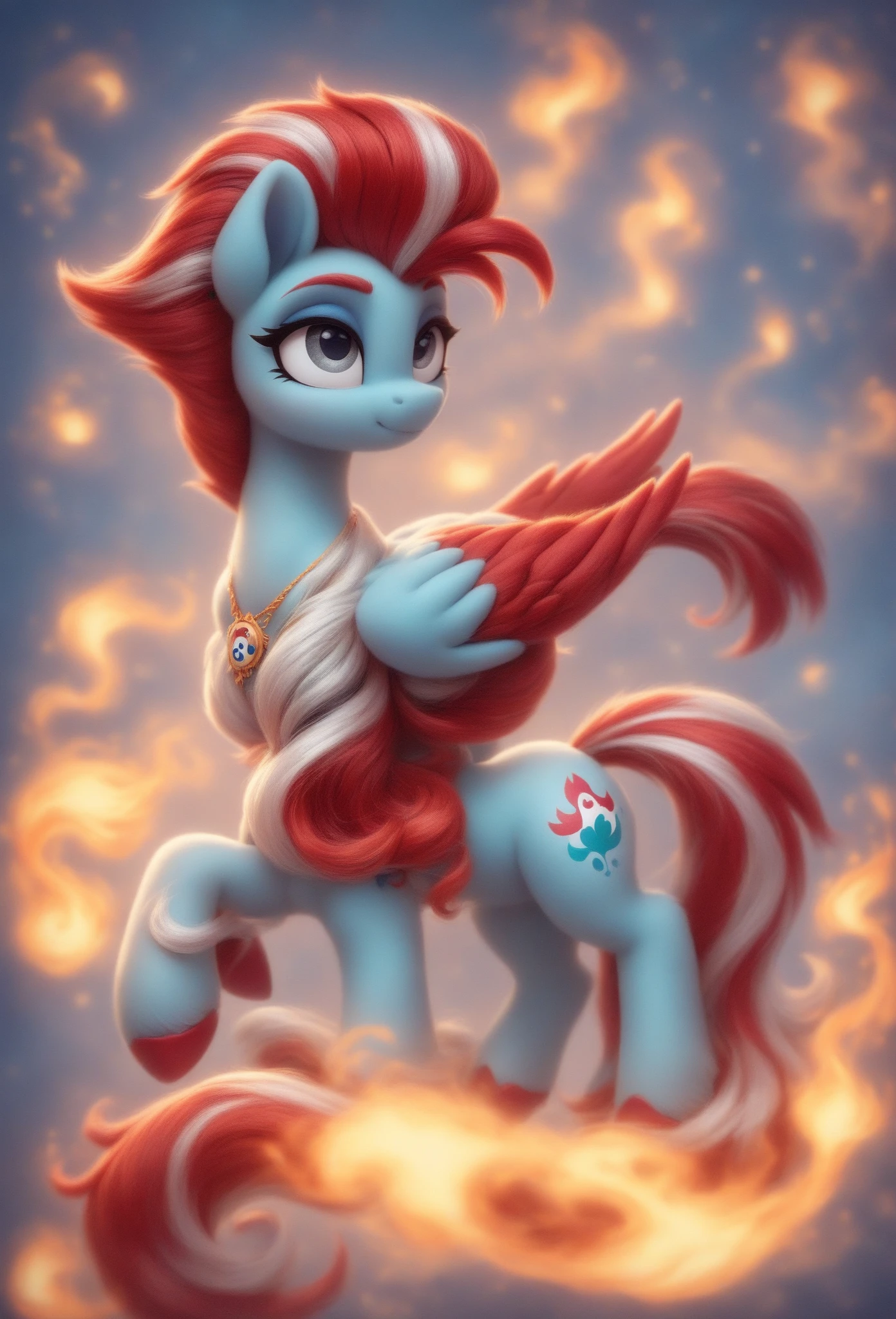score_9, score_8_up, score_7_up, source_pony, 1girl, solo, mare, mature female, portrait, elements of harmony,
Rainbow Dash, pegasus, wings, light-blue fur, rainbow mane, clouds, sky, wonderbolts uniform,
<lora:Art_Nouveau_Pony:0.7> art nouveau, stained glass, elements of harmony, confident, grin, happy, looking at viewer