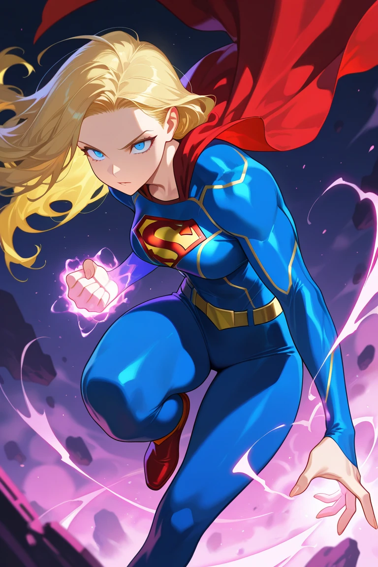 Android 18,(ultra realista) ( muito sedutor, pose sedutora, sorridente, fofo, muito fofo, Ultra High Definition, master part, Ultra alta qualidade, detalhamento ultra, 8k, ((whole body view)), (SUPERGIRL is in outer space), (Lifting a large asteroid with your hands), (Complete DC Comics Superheroine), fora, highlights your muscles and scars. The scenery is lush and mysterious, com galaxias ao seu redor. The camera details everything, (Pose heroica), ( His attitude is fearless), ( Ela tem uma personalidade arrogante).