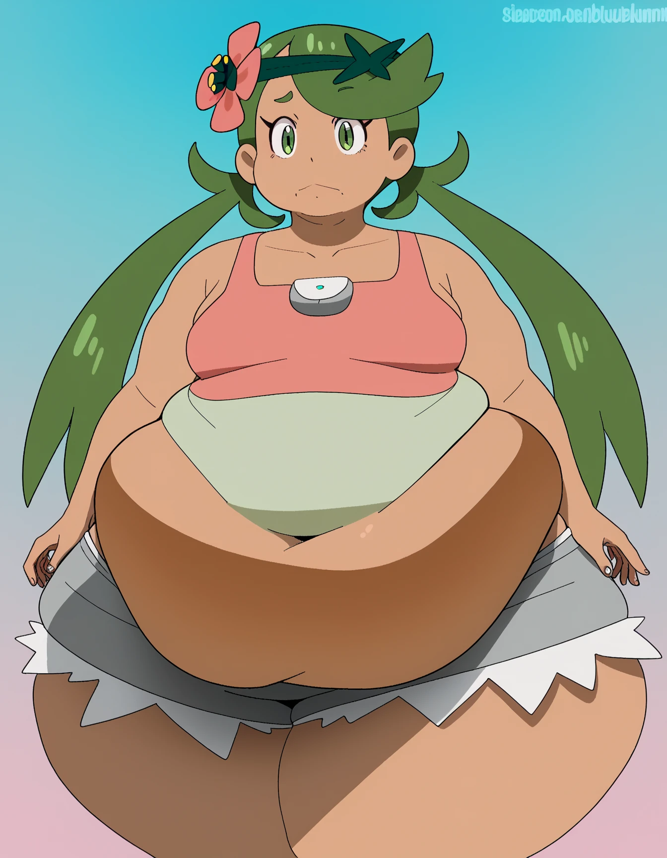 ((Masterpiece)), 4K, realistic anime, obese 1girl, obese lamia, scales, white shirt, full body, obese body, Original Character, fat arms, fat belly, big cheeks, cute and fat face, fat taill, Volumetric Lighting, Best Shadows, Shallow Depth of Field, Stunningly Beautiful Girl, Petite, Delicate Beautiful Attractive Face, WeightObese