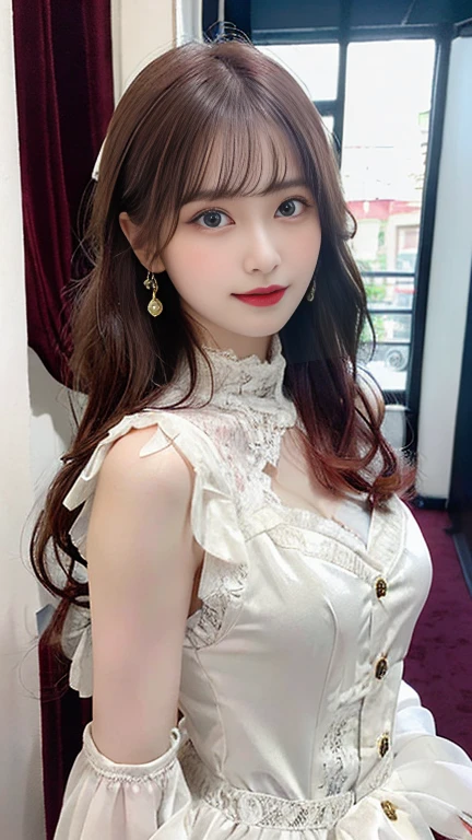 beste-Qualit、masuter piece、Beautiful smooth skin、The chest is open、Cardigan naked、cleavage of the breast、Breast underbreast、a short skirt、sitting on、Small breastedium-sized breasts、NSFW、cowboy shot、Shoulder out