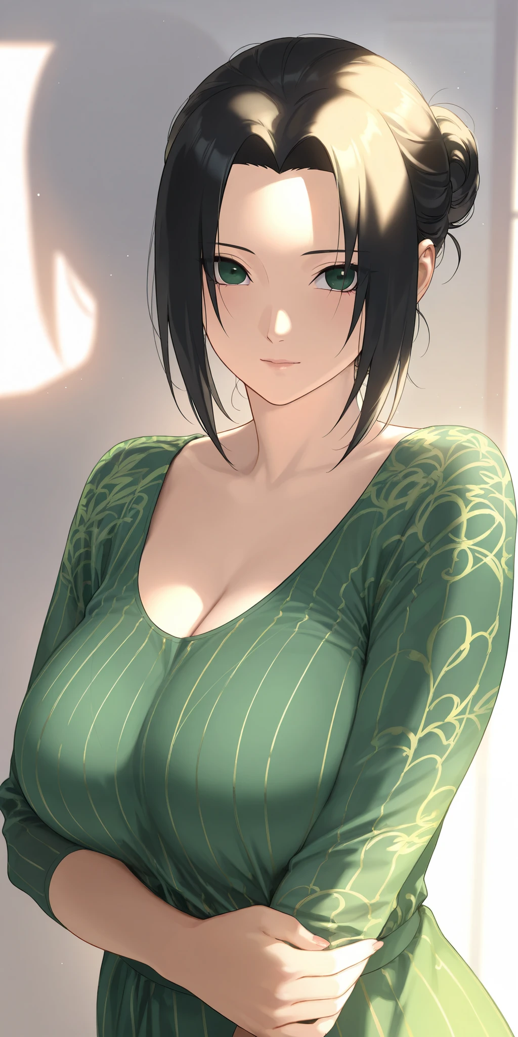 (pixel-perfect, detail-perfect)), 1girl, fubuki, beautiful women, lean back, original outfit, looking at viewer, chinese dress, lying on bed, spread legs, (nude), (pussy:1.2), no panties, wild lift, (arms behind on back:1.1), (masterpiece:1.2), best quality, super ultra high resolution, unity 8k wallpaper, (illustration:0.8), (beautiful detailed eyes:1.6), extremely detailed face, perfect lighting, extremely detailed CG, (perfect hands, perfect anatomy),