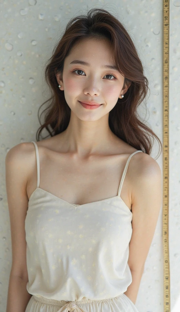 High quality, High resolution, 8K, masterpiece, Skinny Japanese lady, 30 years old, cute face, beautiful face, detailed face, beautiful eyes, detailed eyes, small breasts, very thin waist