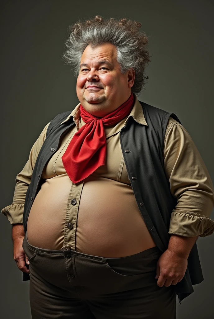 best quality, masterpiece, cowboy shot, (chubby:0.9) (adult australian aborigen man:1.1), green eyes, ginger hair, sideburns , A talented artist whose works have been displayed at prestigious galleries around the world.