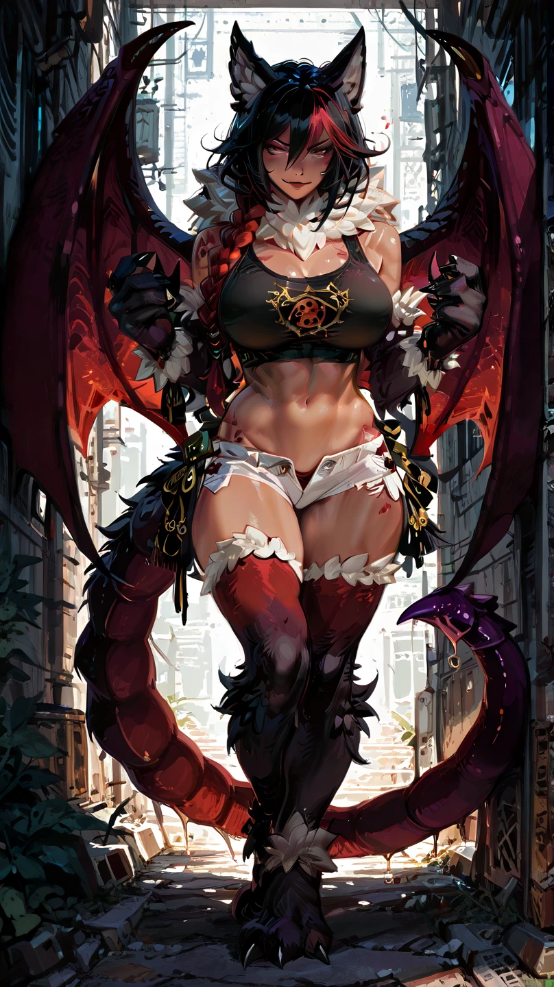 a woman in a red dress and a dragon costume, Beautiful succubus, Artgerm extremadamente detallado, succubus in tight short dress, Dragon Girl, succubus | medieval, succubus, por Yang J, yoshitakka amano Karol Bak, Estilo Artgerm, Artgerm y Rossdrew, Estilo de Artgerm, por Oliver Sin